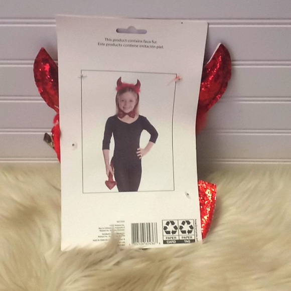 Halloween Devil Kit- 3 Pc Accessories - Picture 7 of 12